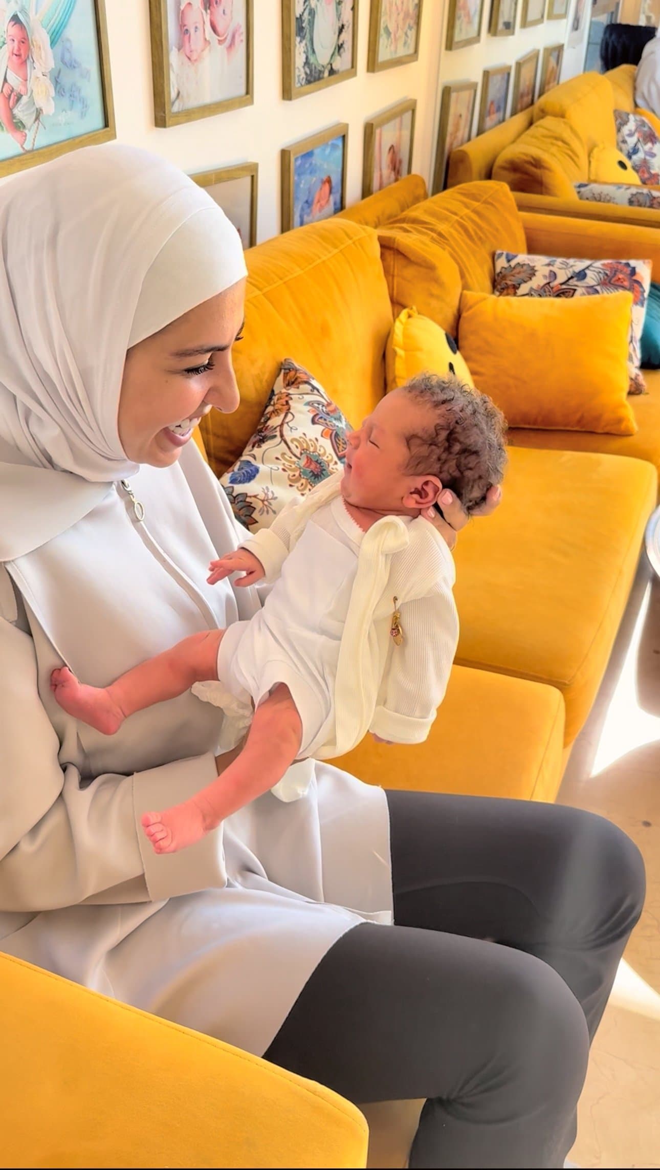 Nour Berro with baby 8